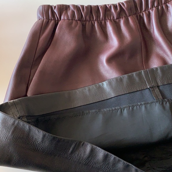 Vince two tone leather skirt - Picture 7 of 7